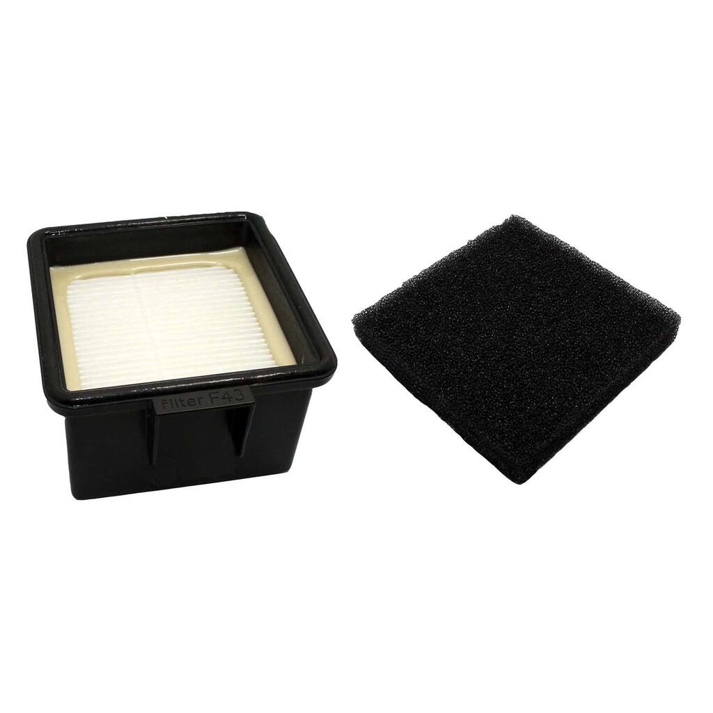 Replacement HEPA Style Filter & Foam, Fits Dirt Devil, Compatible with Part 2PY1105000 & 1PY1106000 - Black