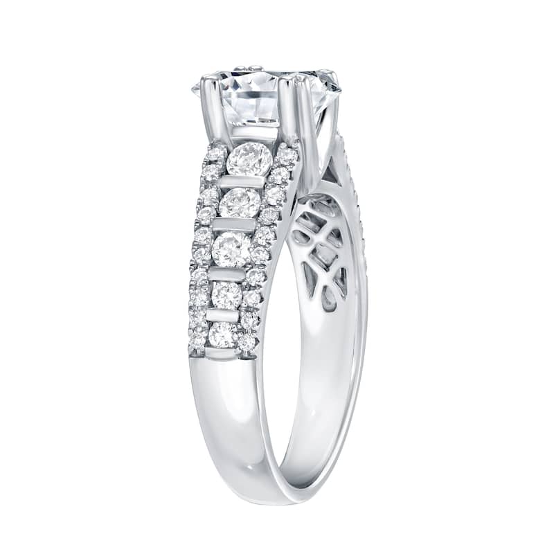 Auriya 14k Gold 2ctw Modern Diamond Engagement Ring Certified