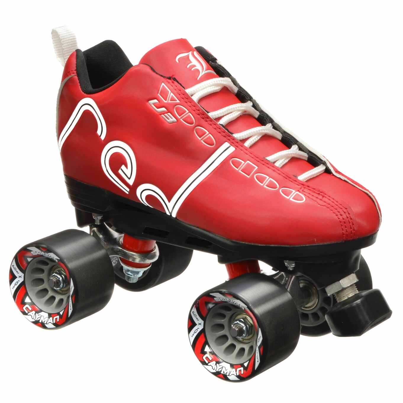Labeda Voodoo U3 Black red roller skates, Men's size 6 Sonar Cayman  Wheels