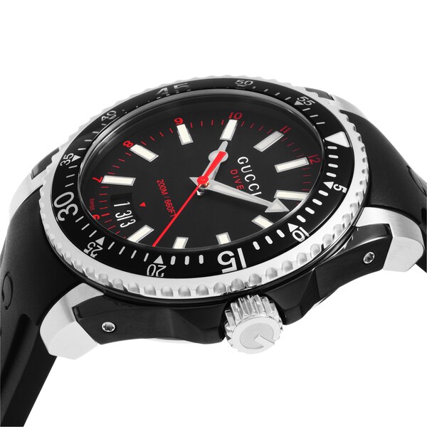 gucci dive watch black