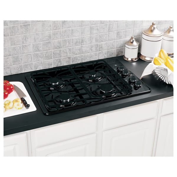 Shop Ge Black 30 Inch Built In Gas Cooktop Free Shipping Today