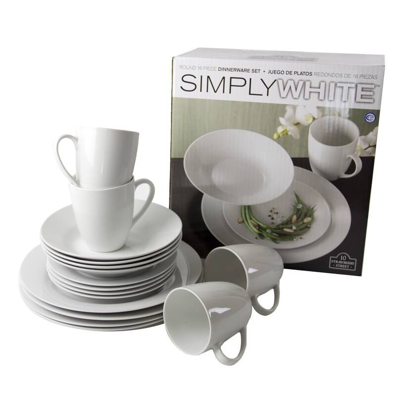 10 Strawberry Street 16-piece Round Dinnerware Set