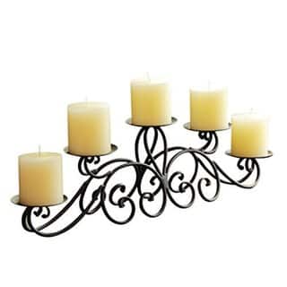 Adeco 5 Pillar Iron Tabletop Candle Holder Overstock 10336514