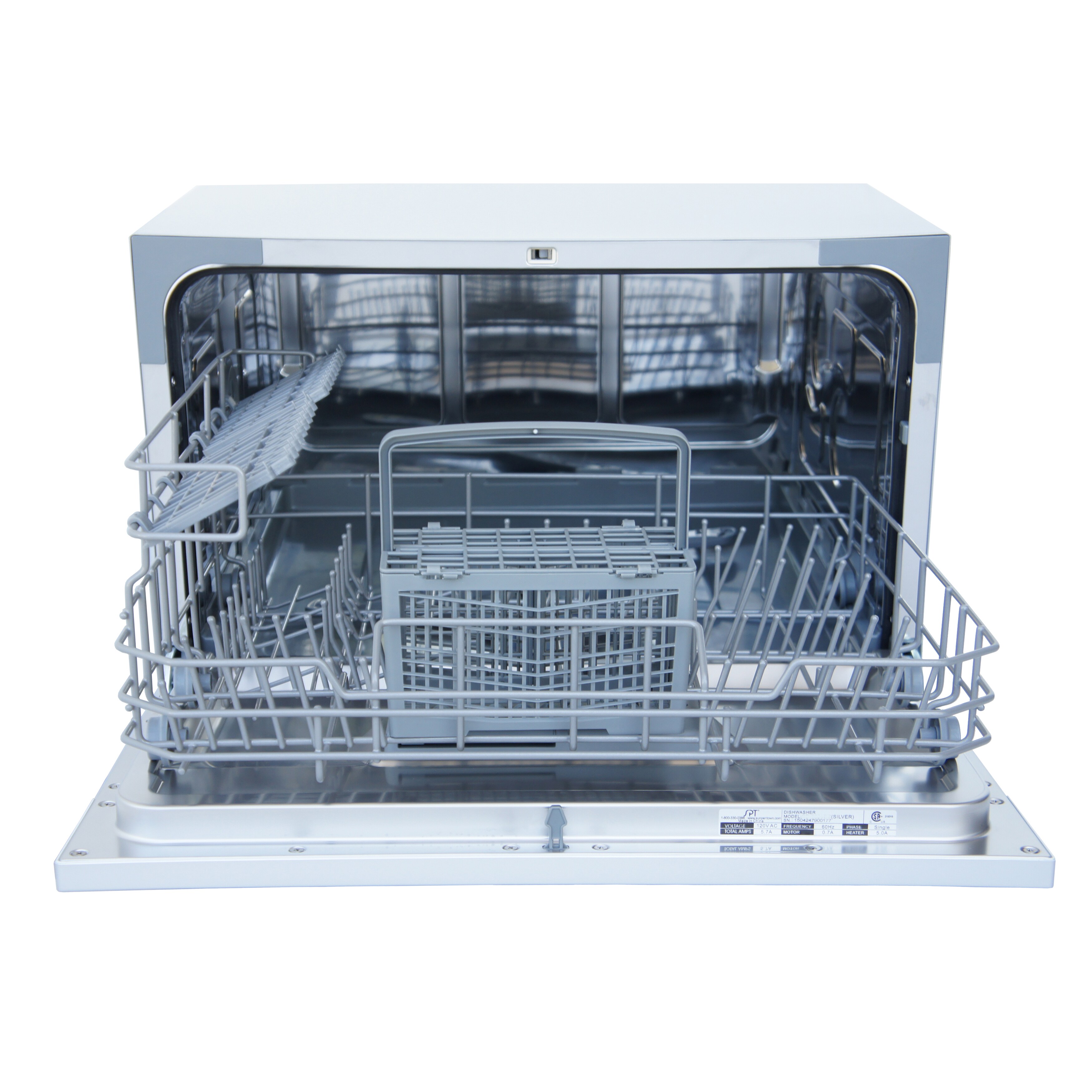 Shop Spt 6 Place Setting White Countertop Dishwasher Free