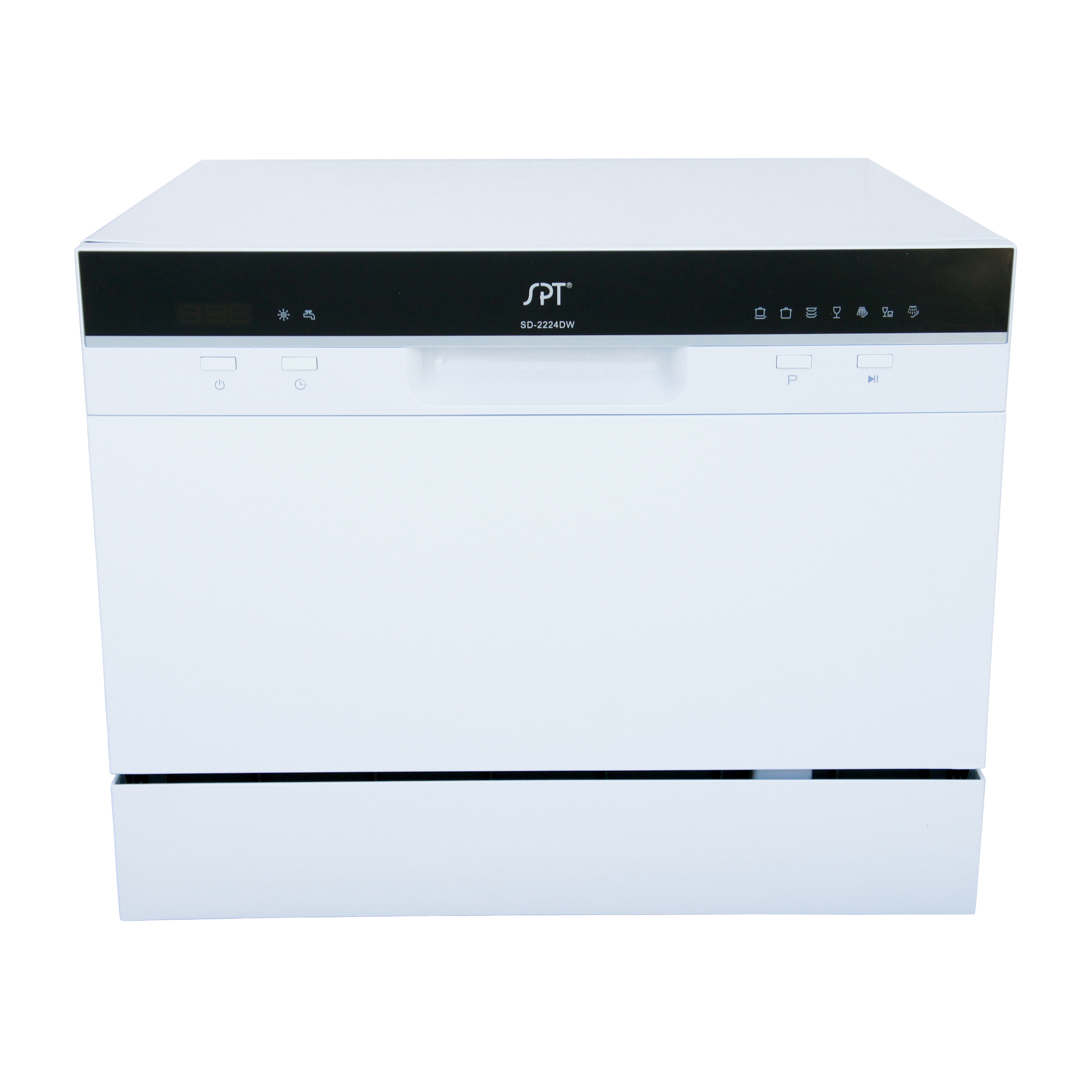 Shop Spt 6 Place Setting White Countertop Dishwasher With Delay