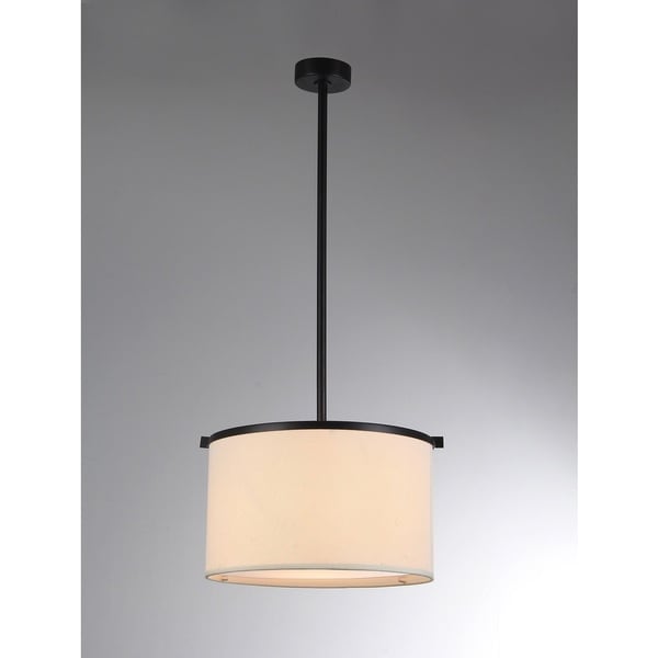 Aesha 1 Light Off White 12 Inch Drum Shade Pendant On Aesha 1 Light Off White 12 Inch Drum Shade Pendant