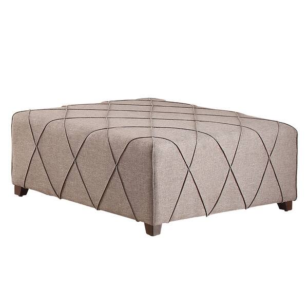 Shop Alyssa Fabric Cocktail Ottoman With 4 Matching Pillows Free