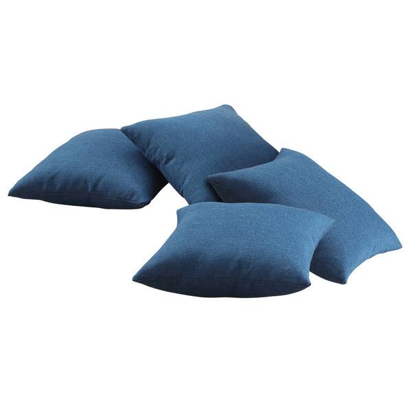 Shop Alyssa Fabric Cocktail Ottoman With 4 Matching Pillows Free