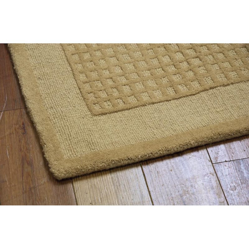 Nourison Westport Solid Border Hand-tufted Wool Area Rug