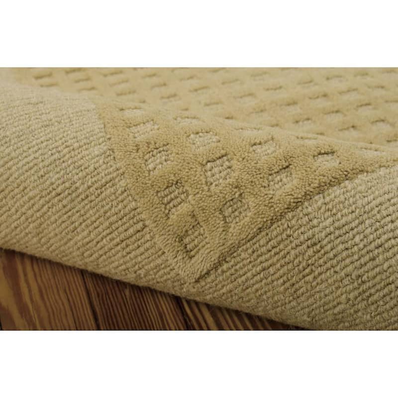 Nourison Westport Solid Border Hand-tufted Wool Area Rug