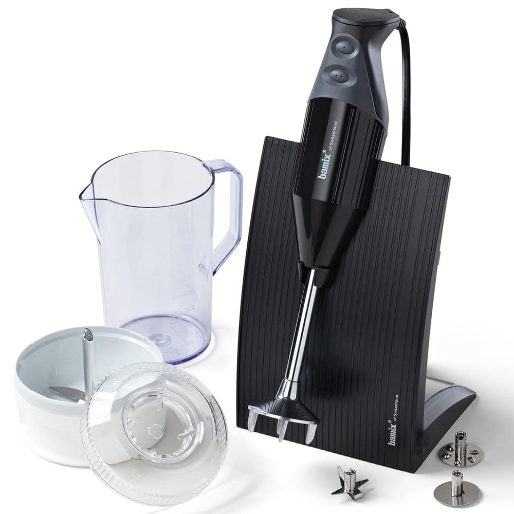 Bamix Swissline Immersion Blender and Processor- Black