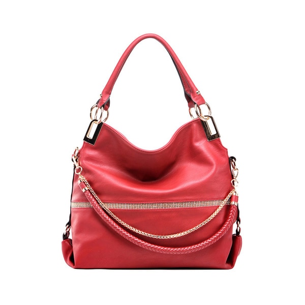 MKF by Mia K. Farrow Faux Leather Twister Handbag