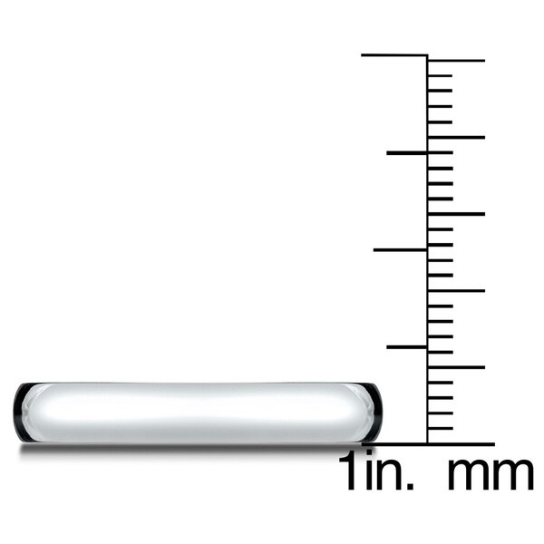 18k White Gold 4mm Comfort-Fit Wedding Band
