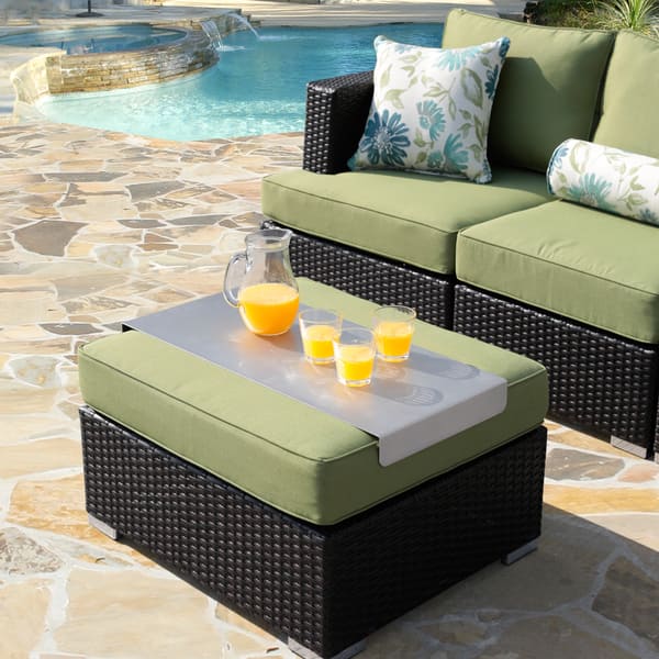 Shop Corvus Sorrento 4 Piece Brown Wicker Patio Furniture Set With