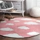 preview thumbnail 3 of 22, Nuloom Handmade Modern Clouds Pattern Kids Area Rug