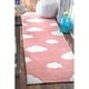 preview thumbnail 2 of 22, Nuloom Handmade Modern Clouds Pattern Kids Area Rug