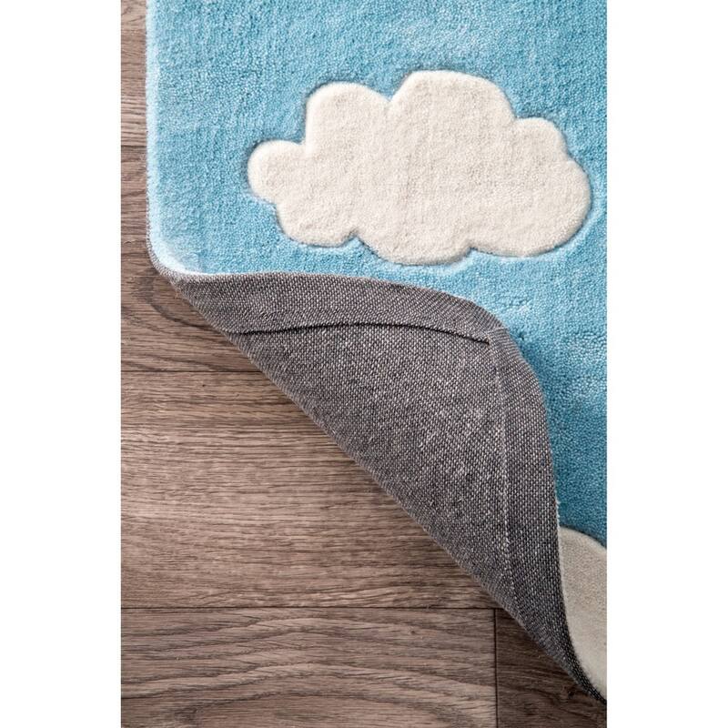 Nuloom Handmade Modern Clouds Pattern Kids Area Rug