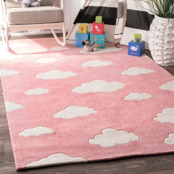 slide 2 of 24, Nuloom Handmade Modern Clouds Pattern Kids Area Rug