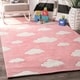 preview thumbnail 1 of 22, Nuloom Handmade Modern Clouds Pattern Kids Area Rug