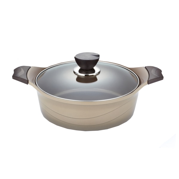 Shop Della Ceramic Coated Nonstick 3.1quart Saute Pan Free Shipping