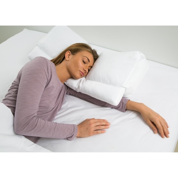 side sleeper with arm under pillow