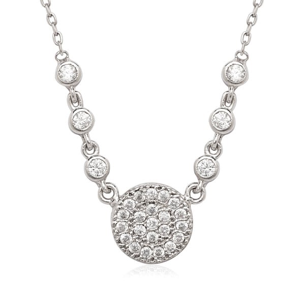 La Preciosa Sterling Silver Cubic Zirconia Necklace  