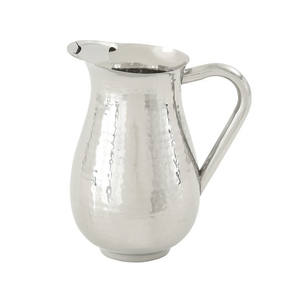 Shop Decorative Polished Steel Pitcher Free Shipping On Orders Over