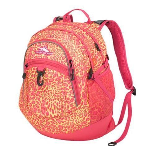 High Sierra Fat Boy Electric Leopard/Fuchsia Tablet Backpack