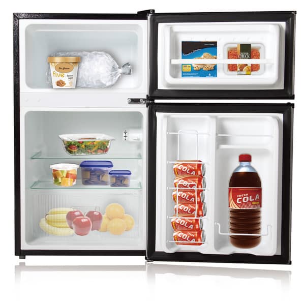 WHD113FSS1 by Midea - 3.1 Cu. Ft. Double Door Compact Refrigerator