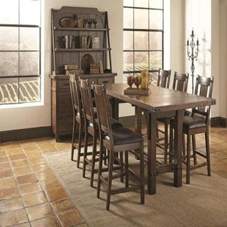 Bastille Brown 8-piece Counter Height Dining Set - Free Shipping ... - Bastille Brown 8-piece Counter Height Dining Set - Free Shipping Today -  Overstock.com - 17449949