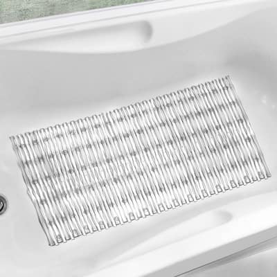 Eco-Friendly PVC Chlorine Free Bamboo Rods Bath Mat available in 6 Colors