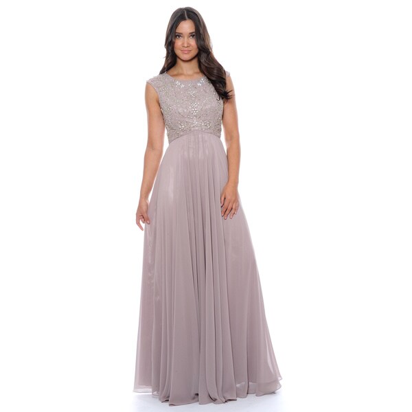 Decode 1.8 Women's Mauve Beaded Empire Evening Gown - 17450323 ...