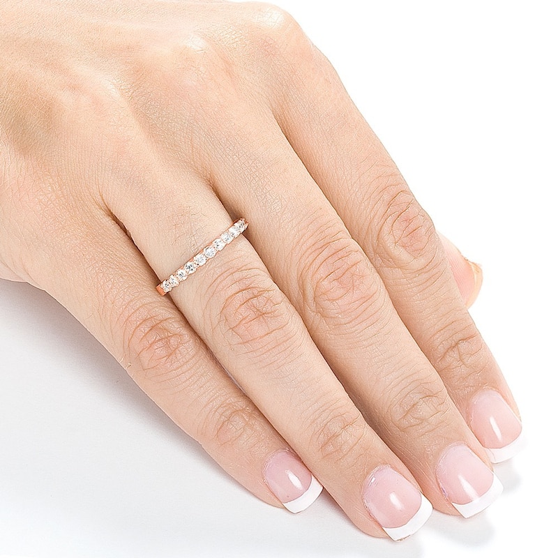 Annello by Kobelli 14k Rose Gold 1/2ct TDW Womens Diamond Wedding Band