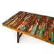 preview thumbnail 3 of 2, Buoy Crazy Reclaimed Wood Dining Table - Multi