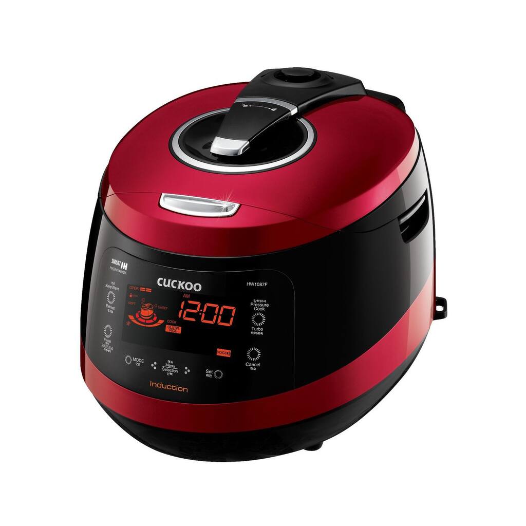 Cuckoo CRP-HW1087F 10-Cup Pressure Rice Cooker, 110V, Vivid Wine
