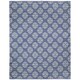 preview thumbnail 1 of 18, Jacquard Handmade Blue Cotton Medallion Area Rug