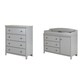 preview thumbnail 1 of 2, South Shore Cotton Candy Changing Table and 4-drawer Chest