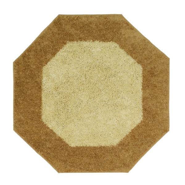 Frisse Twotone Octagon Shag Accent Rug (6'x6') 6' x 6' Free