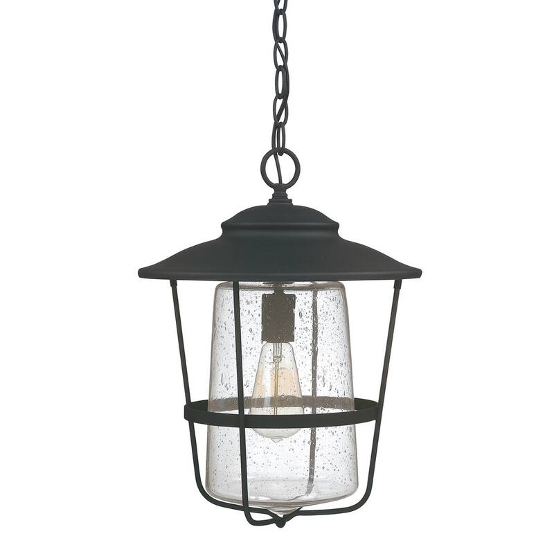 Creekside 1-light Black Outdoor Hanging Lantern