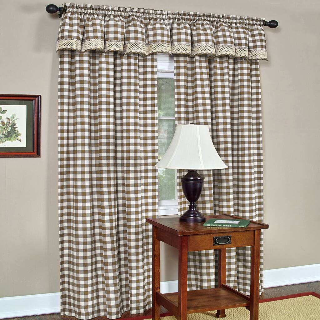 Classic Buffalo Check Window Panels and Valances