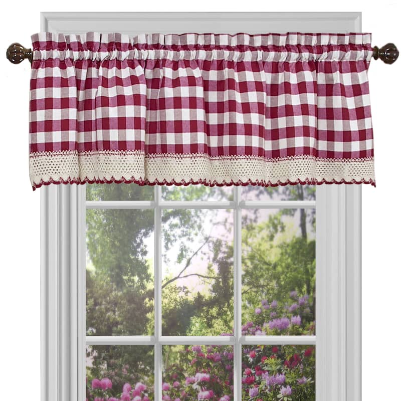 Classic Buffalo Check Window Panel or Valance