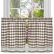 preview thumbnail 2 of 2, Classic Buffalo Check Kitchen Curtains tier pair 24x58