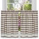preview thumbnail 3 of 2, Classic Buffalo Check Kitchen Curtains tier pair 36x58