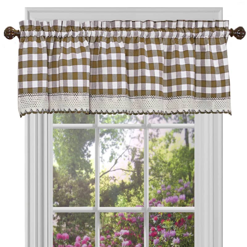 Classic Buffalo Check Kitchen Curtains