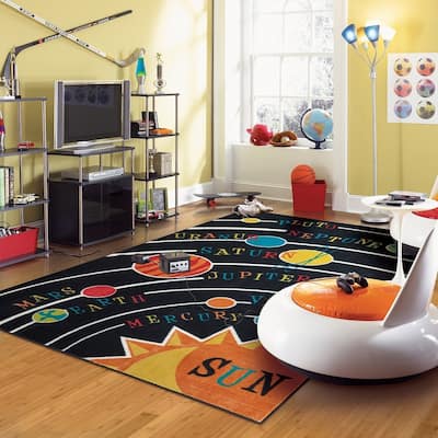 Mohawk Home Solar System Kids Playroom Educational Area Rug