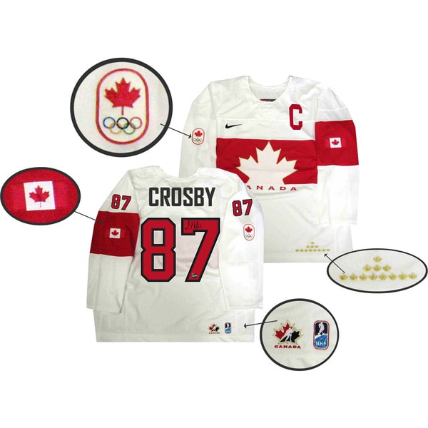 sidney crosby signed team canada jersey