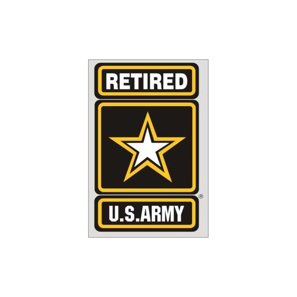 Shop US Army Retired Logo Car Decal - Free Shipping On Orders Over $45