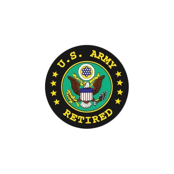 Shop United States Army Retired Seal Car Decal - On Sale - Free ...