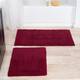 Windsor Home 100-percent Cotton 2-piece Reversible Rug Set - Burgundy