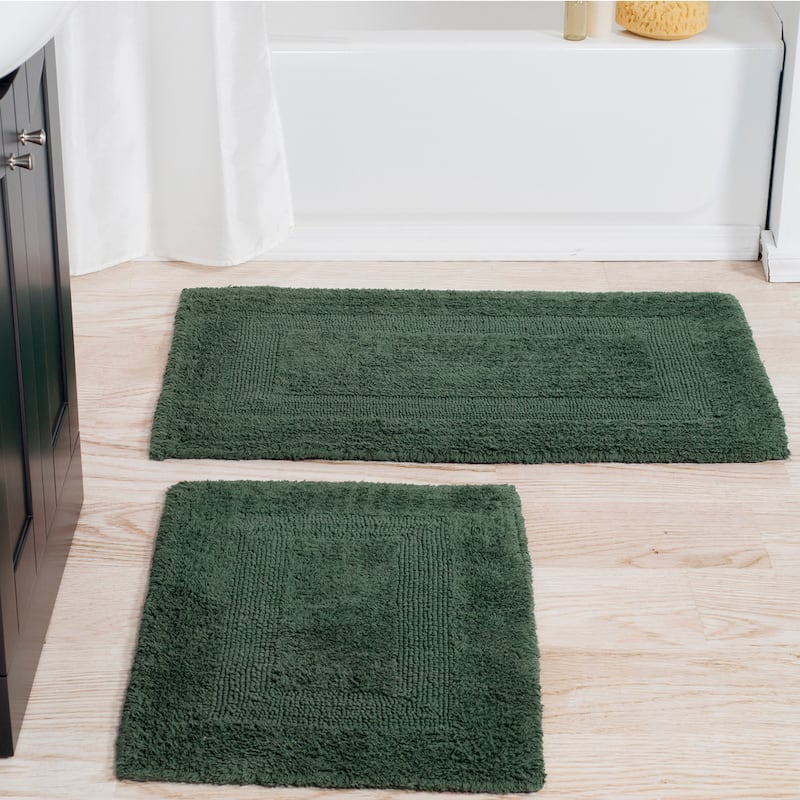 Windsor Home 100-percent Cotton 2-piece Reversible Rug Set